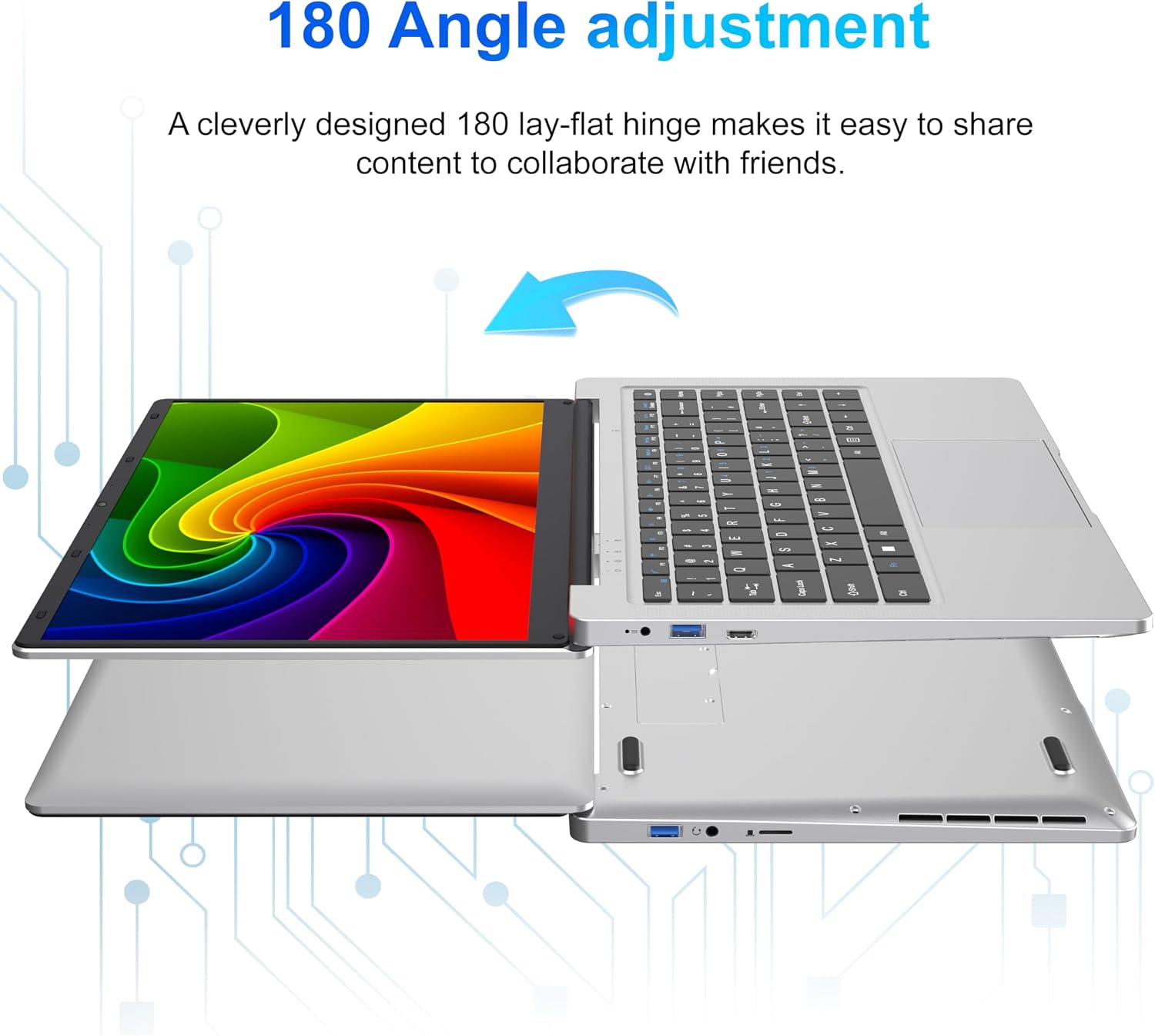 Nou! Laptop ANL5 | Celeron N4000 | 6GB RAM | 128GB SSD | 14″ | Silver — miniatură 4