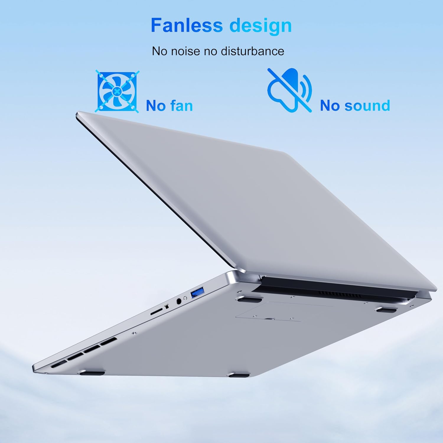 Nou! Laptop ANL5 | Celeron N4000 | 6GB RAM | 128GB SSD | 14″ | Silver — miniatură 6