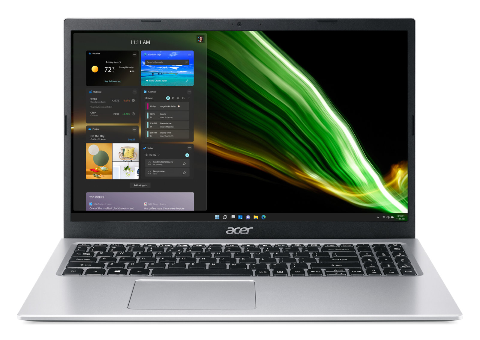 Nou! Acer Aspire 1 N20C5 | Celeron N4500 | 8GB RAM | 128GB eMMC | 15.6″ | Silver — vedere 1