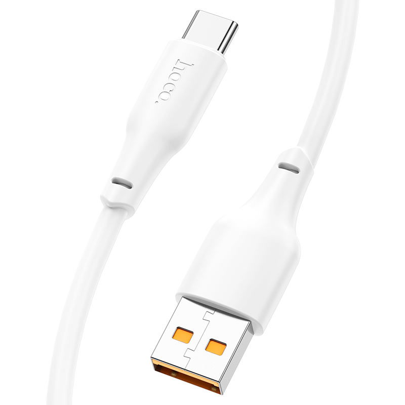 Cablu Hoco X93 | USB-A – USB-C | 100W | 1 m | Alb — vedere 2