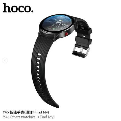 Ceas smartwatch Hoco Y46 | 1.39″ | Apeluri Bluetooth | Negru — vedere 2
