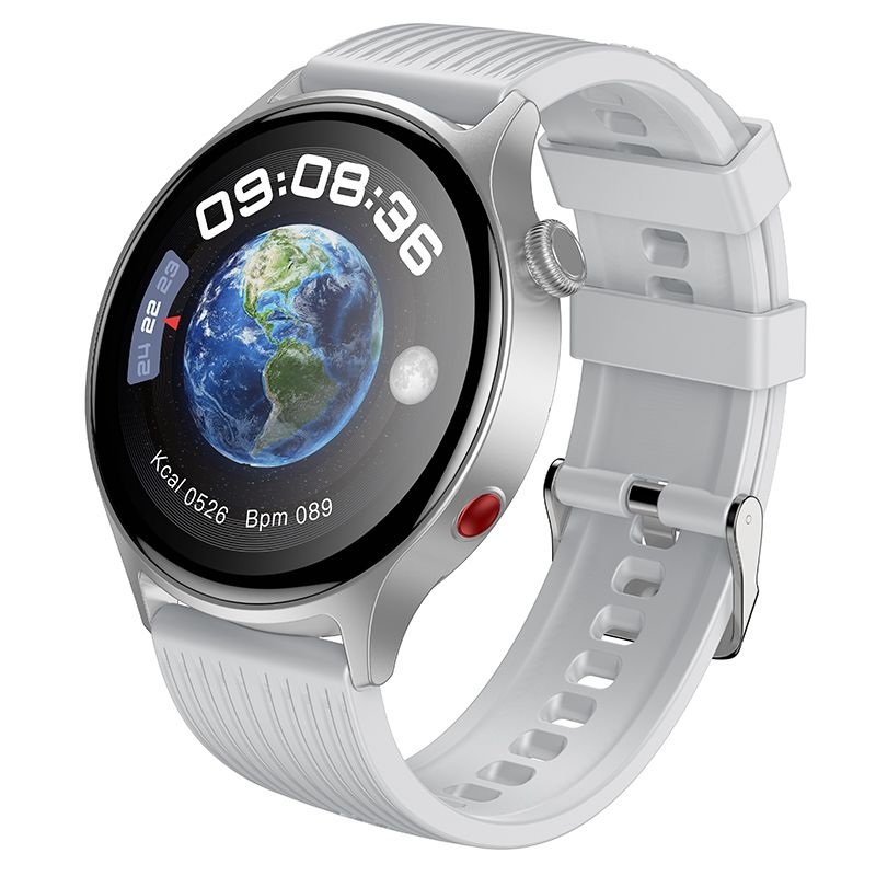Ceas smartwatch Hoco Y46 | 1.39″ | Apeluri Bluetooth | Argintiu