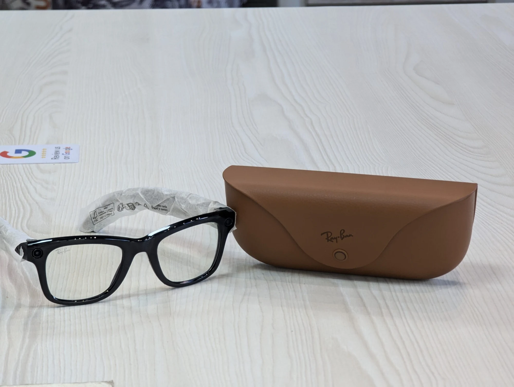 Ray-Ban Meta Wayfarer | RW4006 | Shiny Black | Lenses G15 Green | 32GB — miniatură 3
