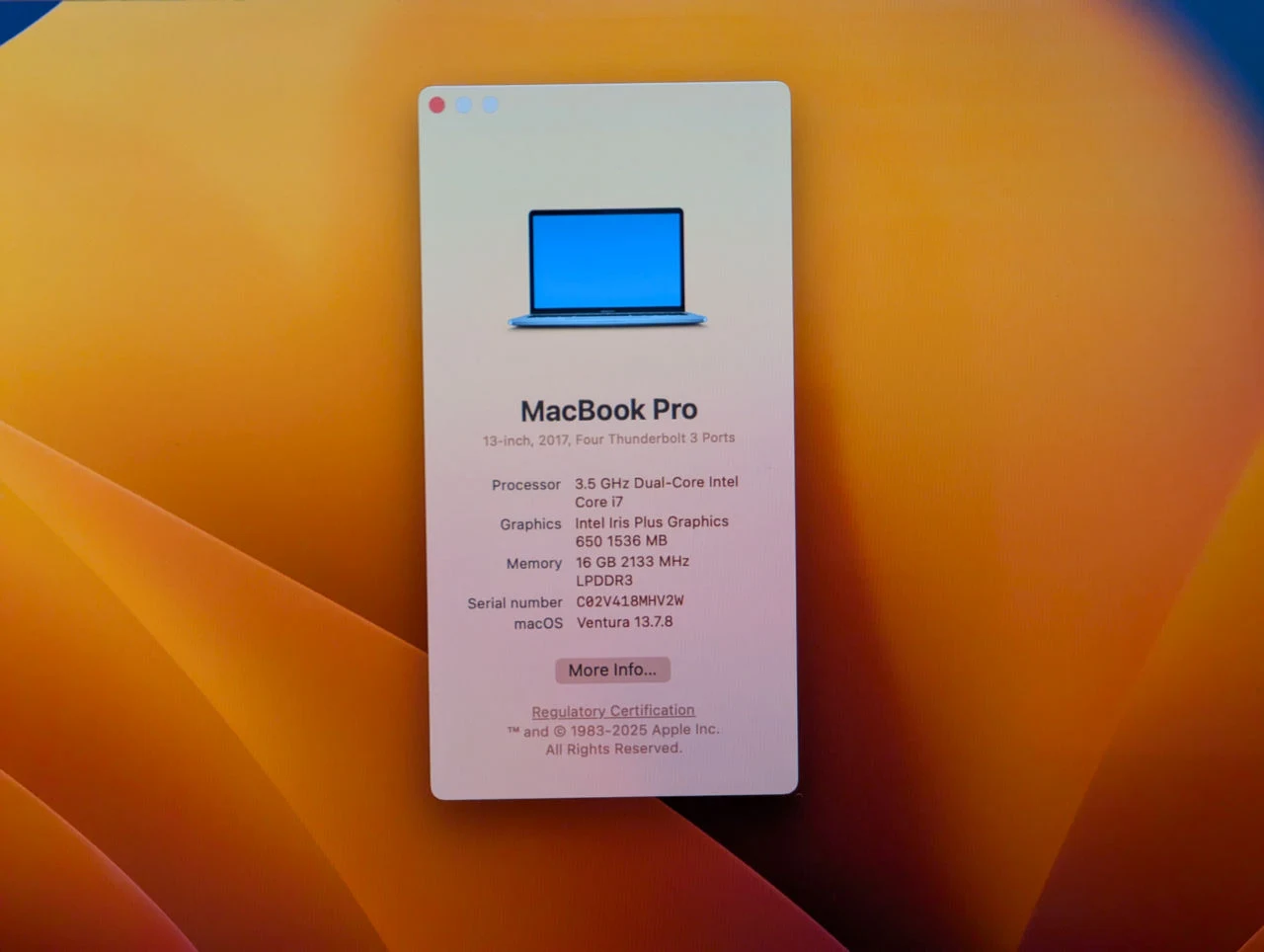 Apple MacBook Pro 13 (2017) | i7 3.5GHz | 16GB Ram | 1TB | Retina — miniatură 15