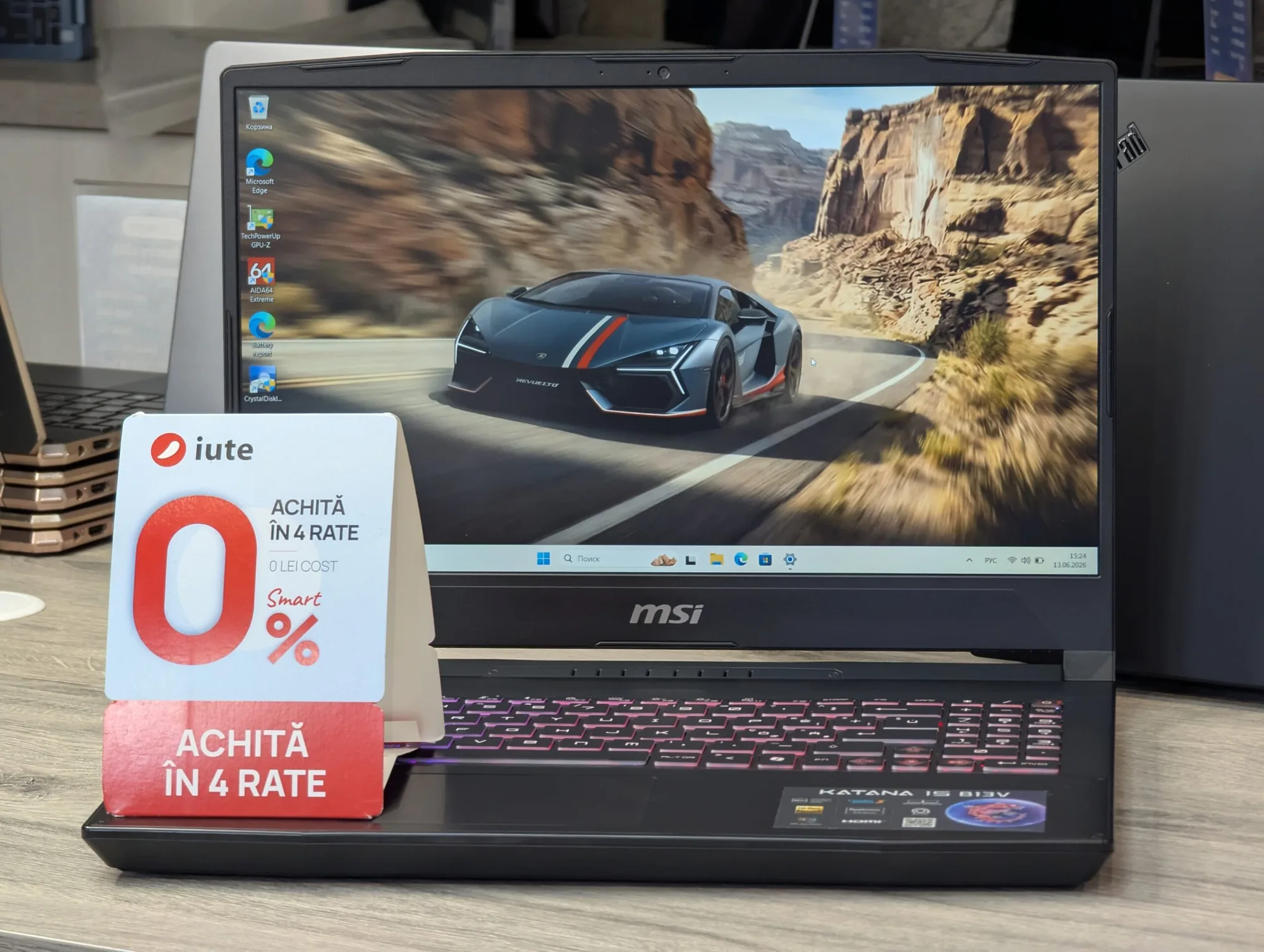 MSI Katana 15 B13VFK | i7-13620H | 16GB | 1TB | RTX 4060 8GB | 15.6″ 144Hz — miniatură 3