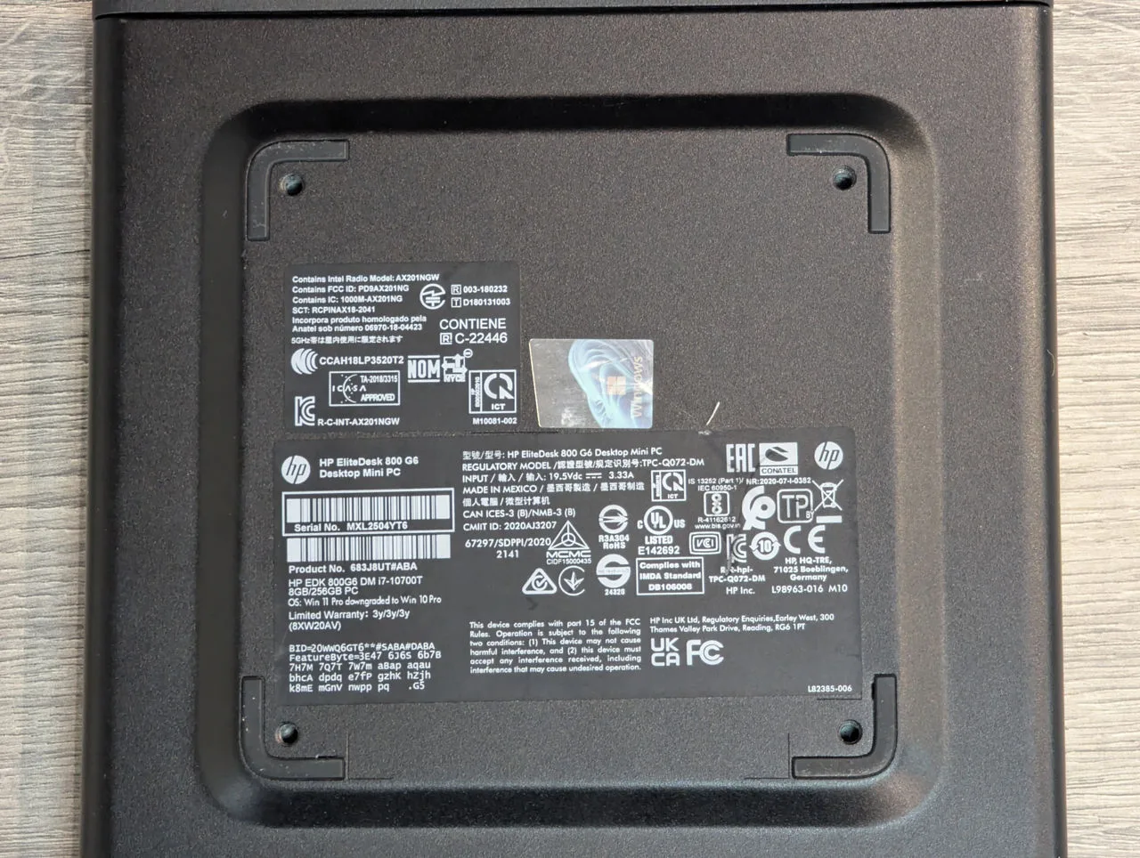HP EliteDesk 800 G6 Mini | i7-10700T | 16GB Ram | 256GB — miniatură 7