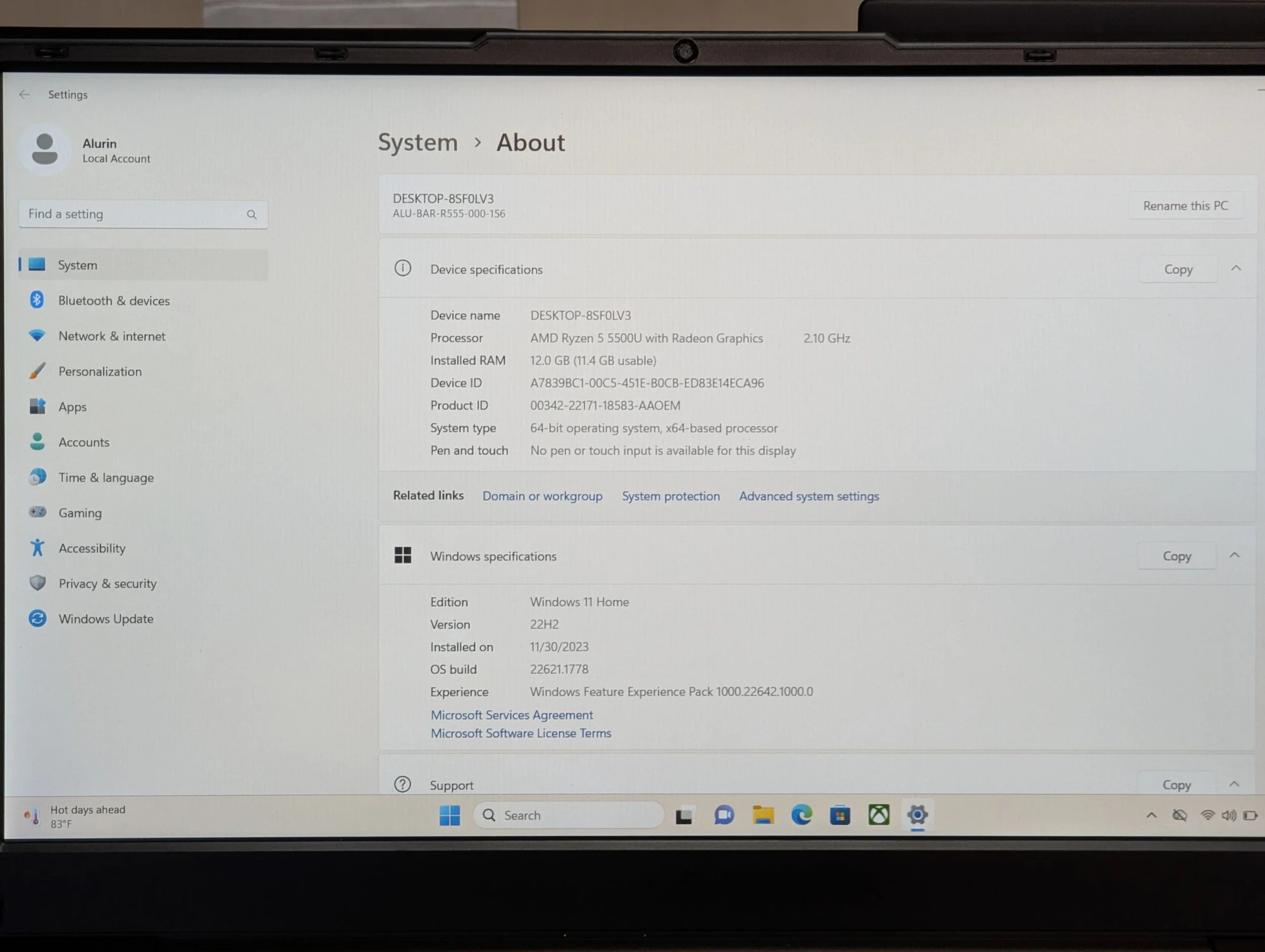 Nou! Alurin | Ryzen 5 5500U | 12GB | 512 GB Crucial | Radeon Graphics | 15.6″ FHD — miniatură 17
