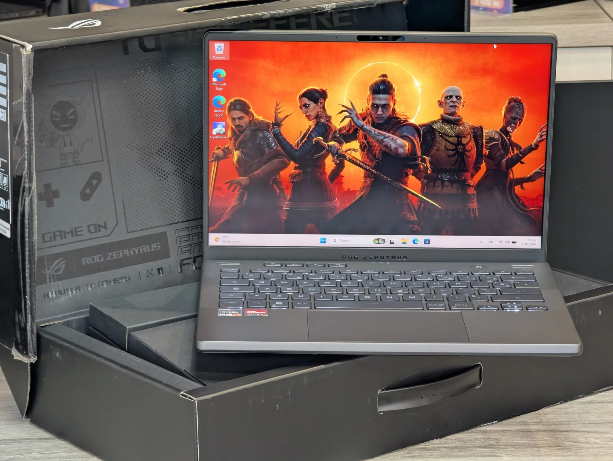 ASUS ROG Zephyrus G14 | Ryzen 7 6800HS | 16GB | 512GB SSD | Radeon RX 6700S 8GB | 14.0″ 144Hz — miniatură 17