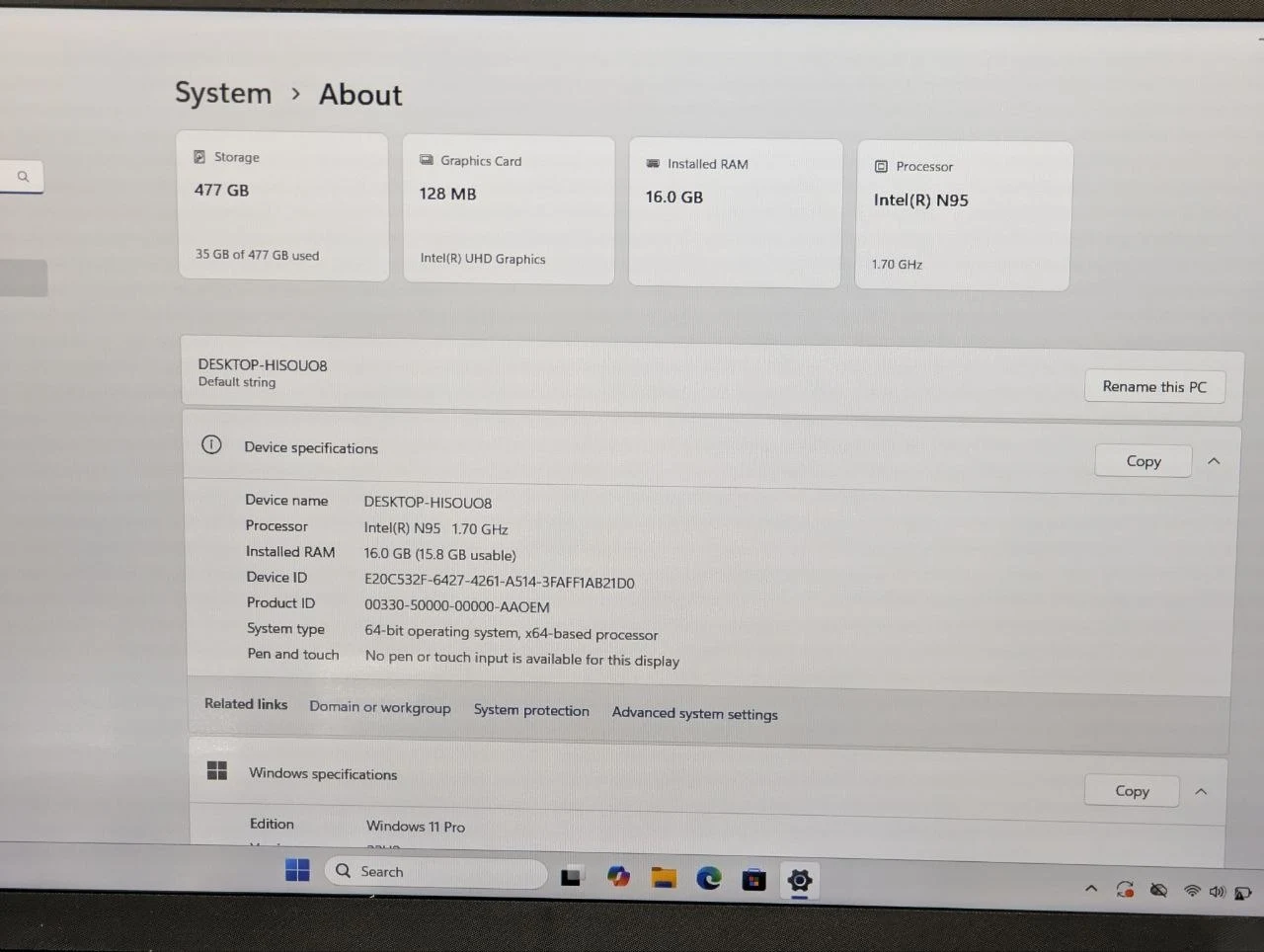 Nou! Pulgadas | Intel N95 | 16GB | 512GB | Intel UHD Graphics | 15.6″ FHD 60Hz — miniatură 12