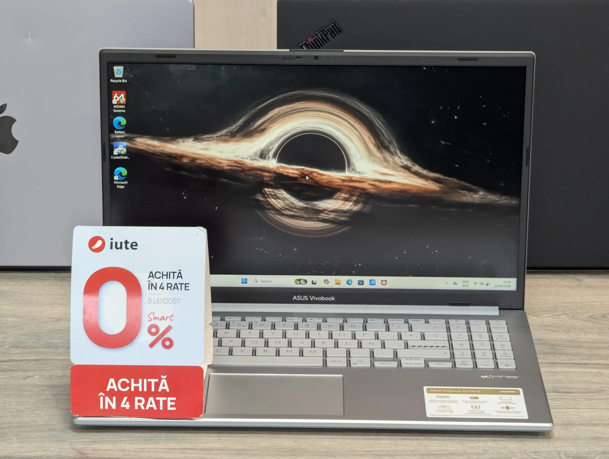 Nou! ASUS VivoBook Go 15 | AMD Ryzen 5 7520U | 16GB DDR5 | 512GB SSD | AMD Radeon 610M | 15.6″ Full — vedere 2