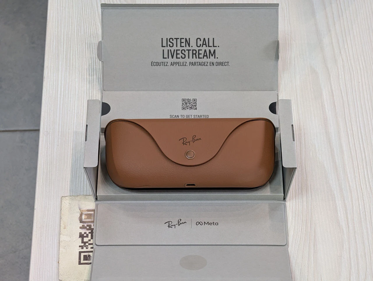 Ray-Ban Meta Wayfarer | RW4006 | Shiny Black | Lenses G15 Green | 32GB — miniatură 5