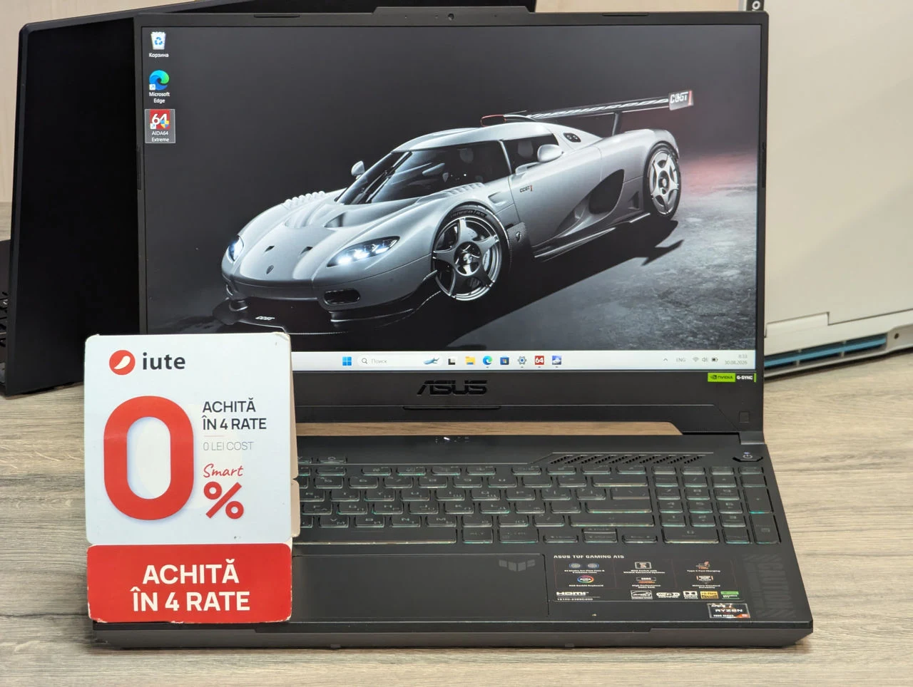 ASUS TUF Gaming A15 FA507NV | Ryzen 5 7535HS | 16GB DDR5 | 512GB | RTX 4060 | 15.6″ 144Hz — vedere 2