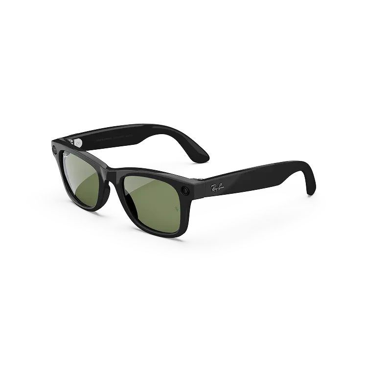 Ray-Ban Meta Wayfarer | RW4006 | Shiny Black | Lenses G15 Green | 32GB