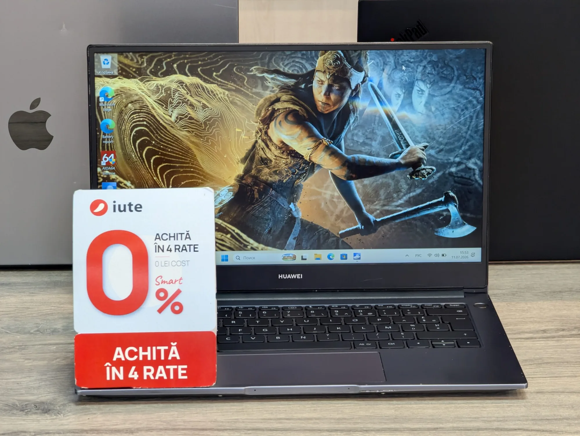 Huawei MateBook D 14 (NBLK-WAX9X) | Ryzen 7 3700U | 8GB | 256GB SSD | RX Vega 10 | 14.0″ Full HD IPS — miniatură 3