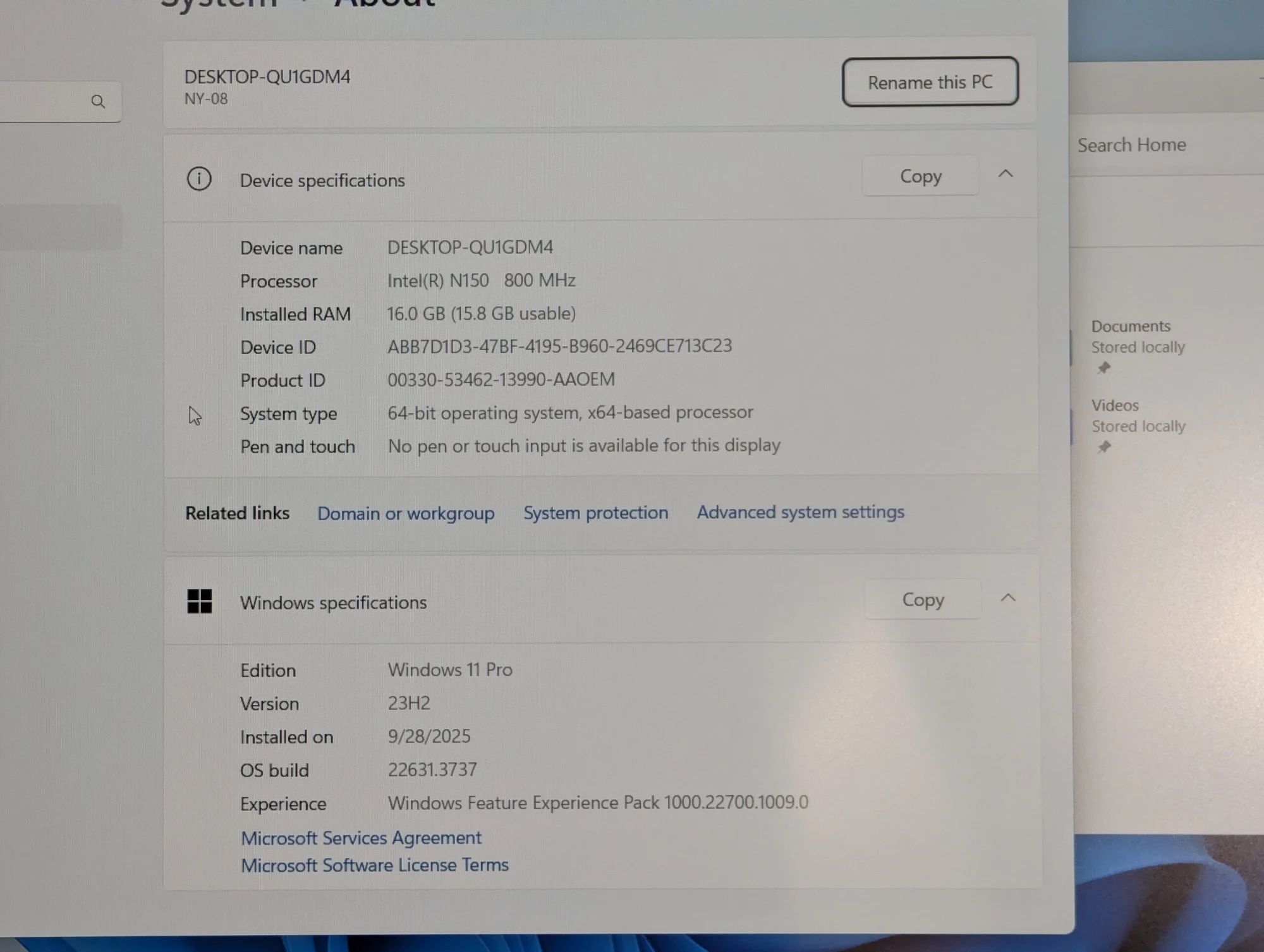 Nou! VenBook 16.0″ | Intel Celeron N4000 | 16GB RAM | 512GB SSD | Intel UHD 600 | Windows 11 Pro — miniatură 14