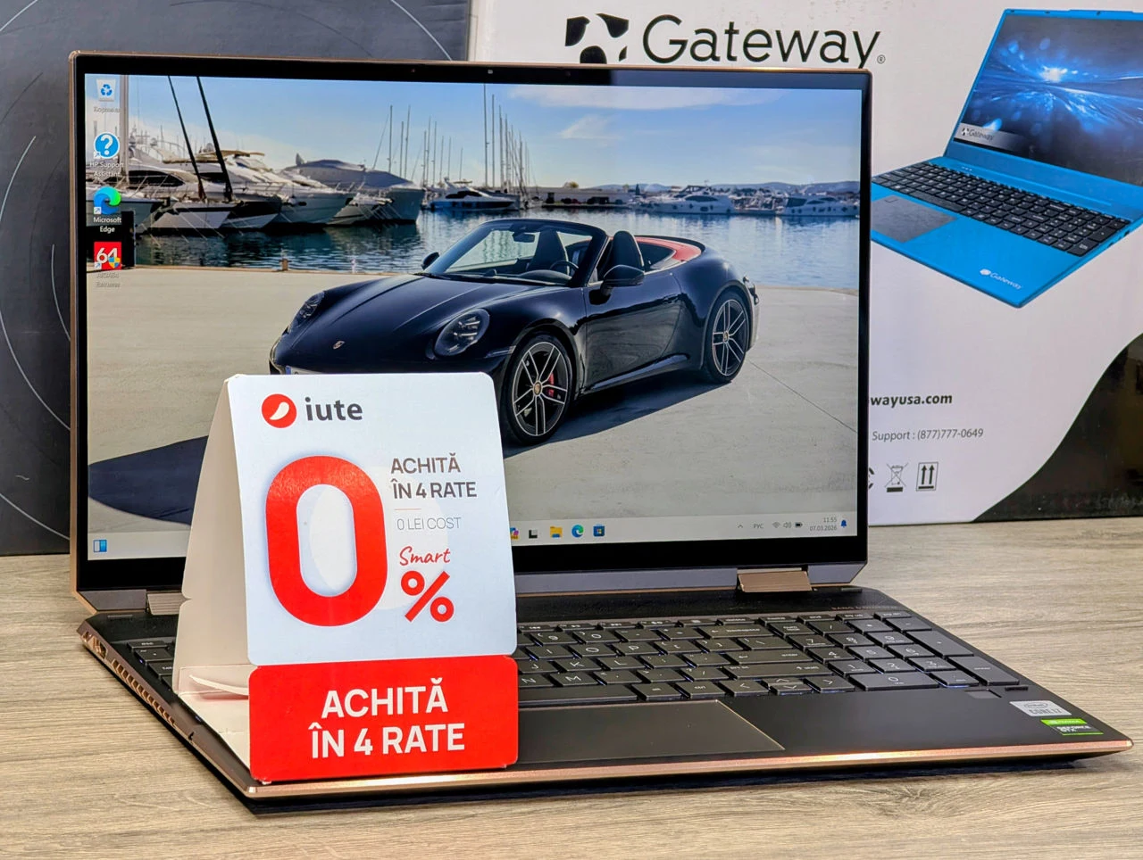 HP Spectre x360 Convertible | i7 10750H | 16GB | 256GB | GTX 1650 Ti | 15.6″ 4K Touch — miniatură 3