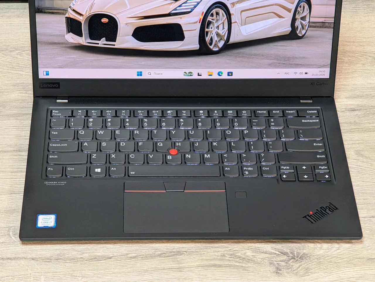 Lenovo ThinkPad X1 Carbon Gen 6 | i5-8265U | 16 GB | 256GB | 14″ IPS — miniatură 8