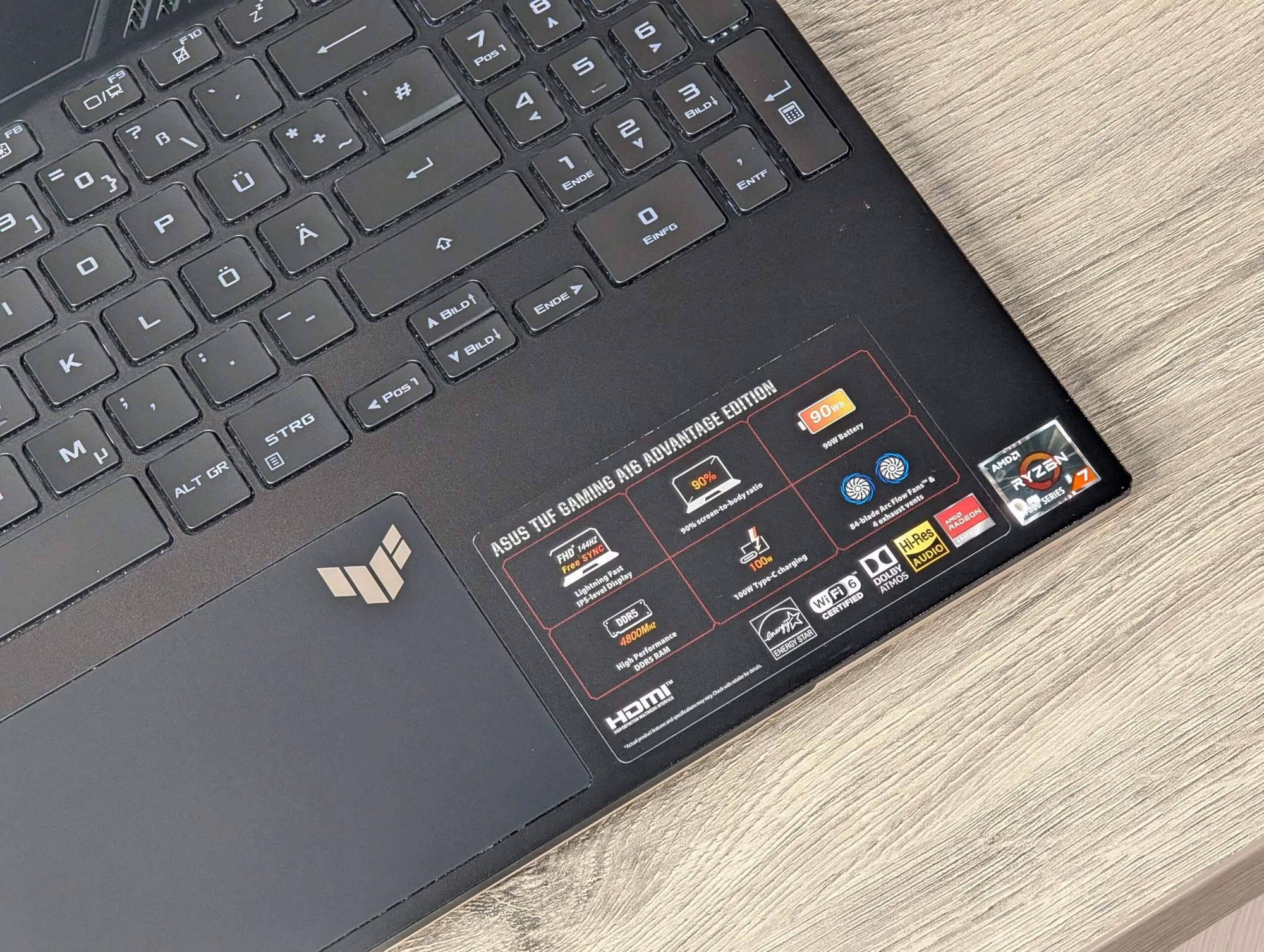 Asus Tuf Gaming A16 FA617NSR | Ryzen 7 7435HS | 16GB | 512GB | RX 7600S | 16.0″ 144Hz — miniatură 7