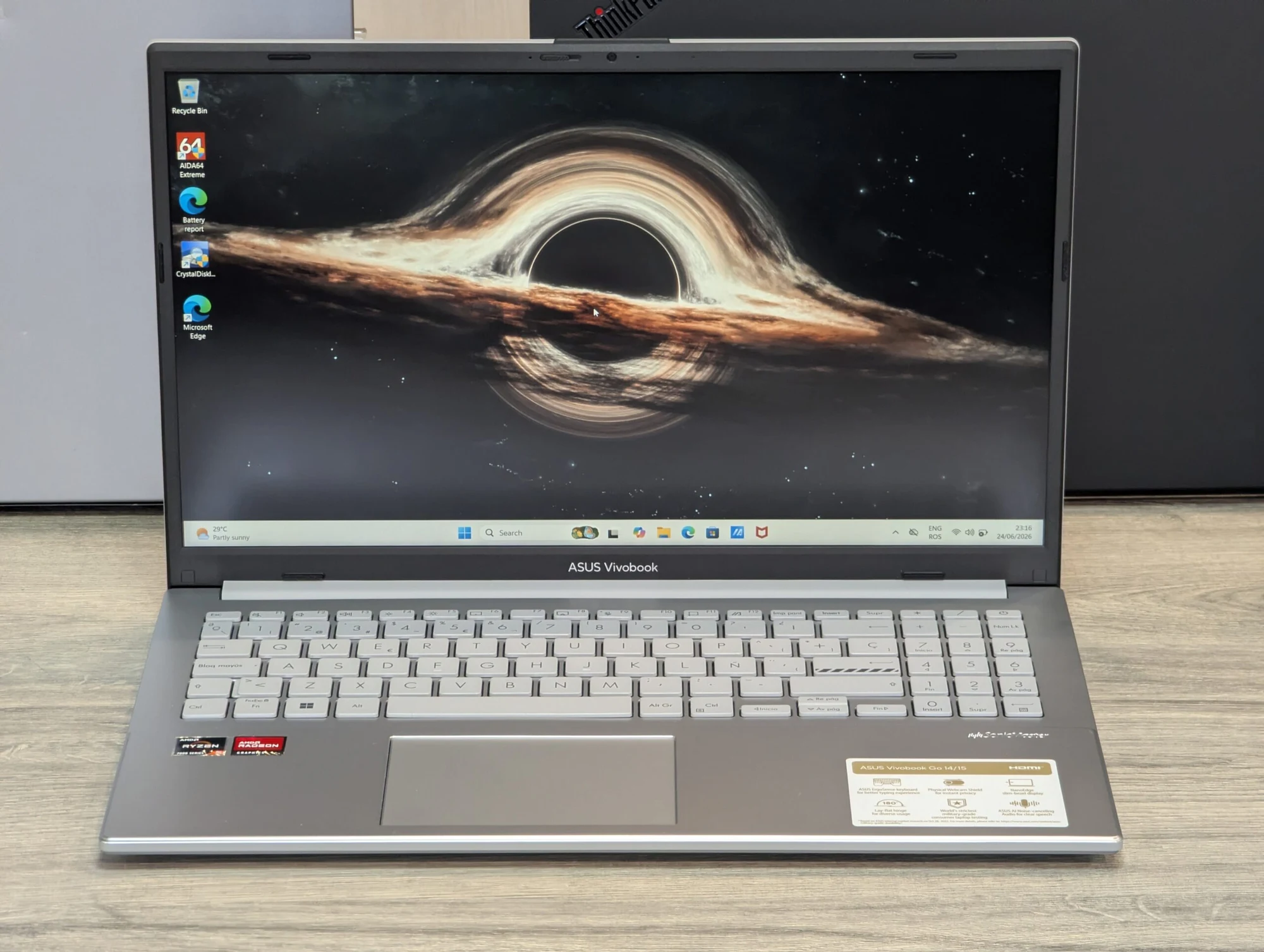 Nou! ASUS VivoBook Go 15 | AMD Ryzen 5 7520U | 16GB DDR5 | 512GB SSD | AMD Radeon 610M | 15.6″ Full — miniatură 3