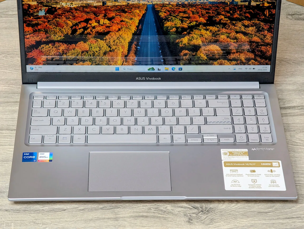 Asus Vivobook 15 | i7 1255U | 16GB | 512GB | Iris Xe | 15.6″ Touch — miniatură 10