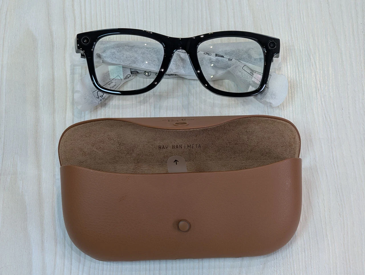 Ray-Ban Meta Wayfarer | RW4006 | Shiny Black | Lenses G15 Green | 32GB — vedere 2