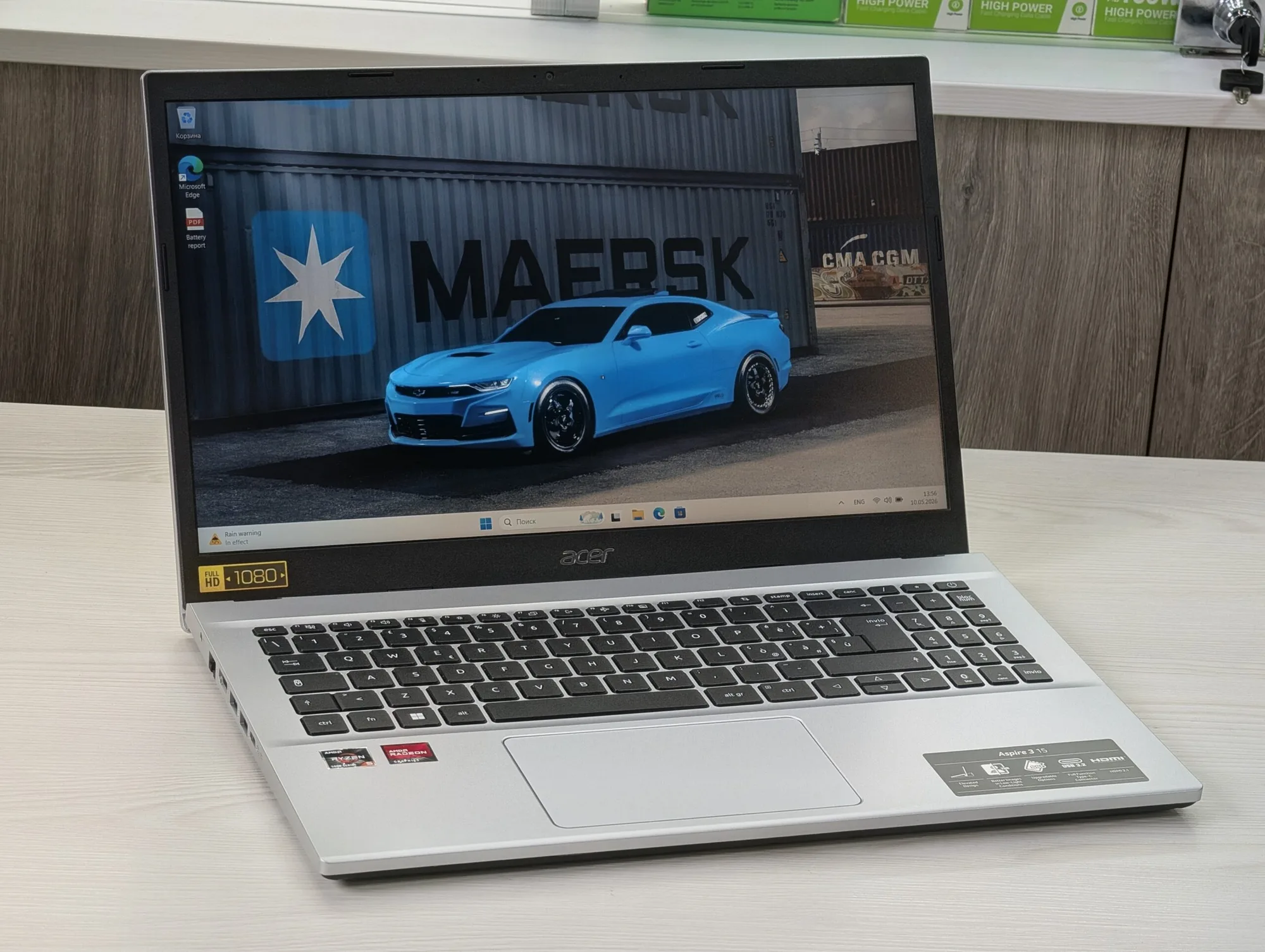 Acer Aspire | Ryzen 5 5500U | 16GB | 512GB | Radeon Graphics | 15.6″ FHD — miniatură 6