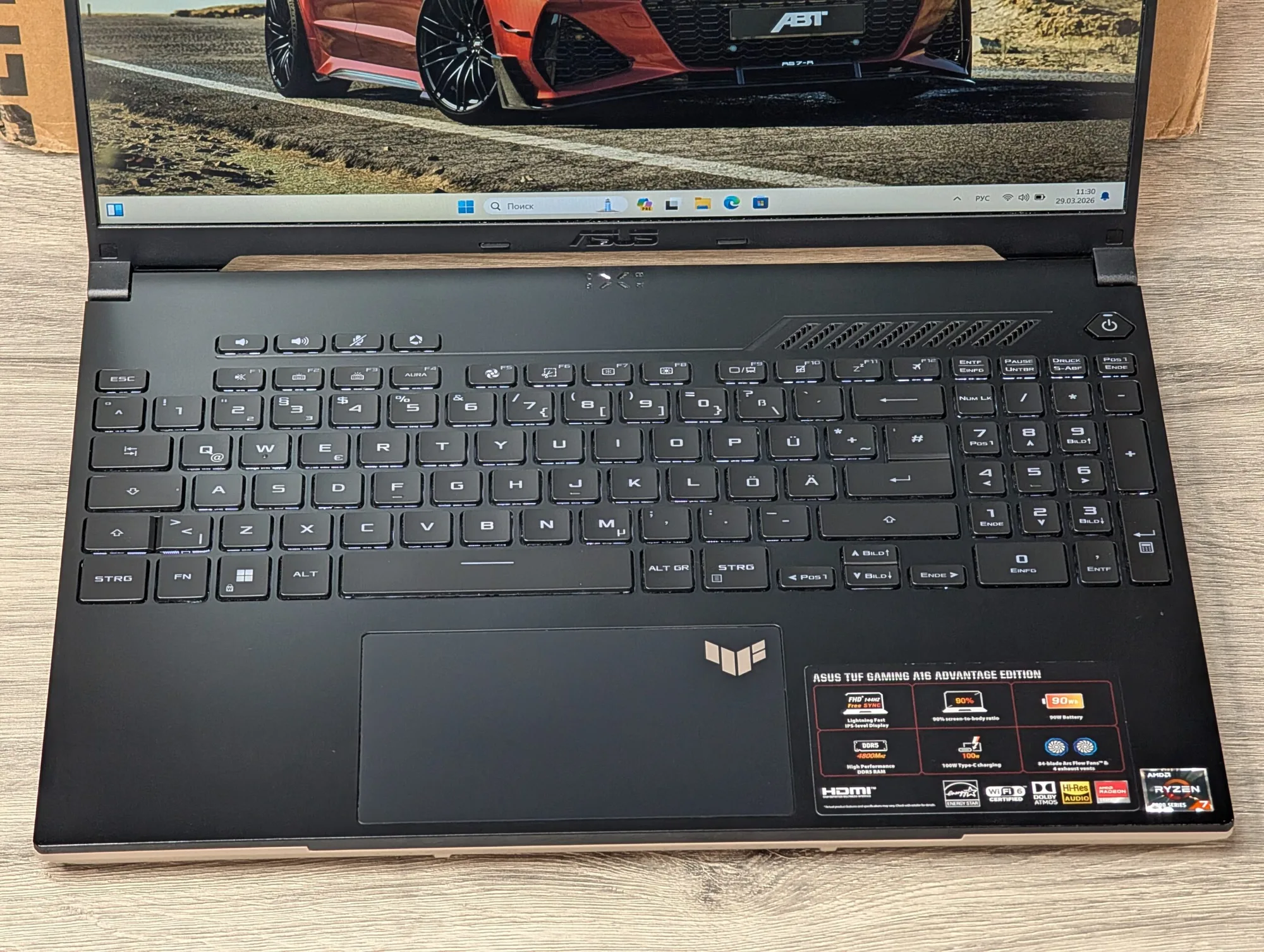 Asus Tuf Gaming A16 FA617NSR | Ryzen 7 7435HS | 16GB | 512GB | RX 7600S | 16.0″ 144Hz — miniatură 8