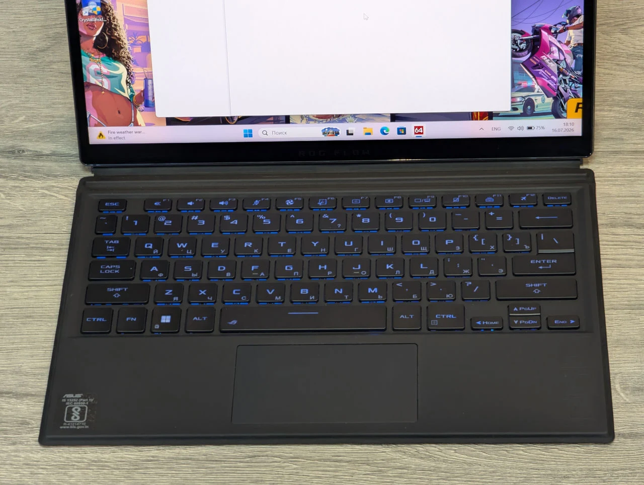 Ca nou! ASUS ROG Flow Z13 | i9 12900H | 16GB | 1TB | RTX 3050 Ti | 13.4″ Touch 16:10 — miniatură 13