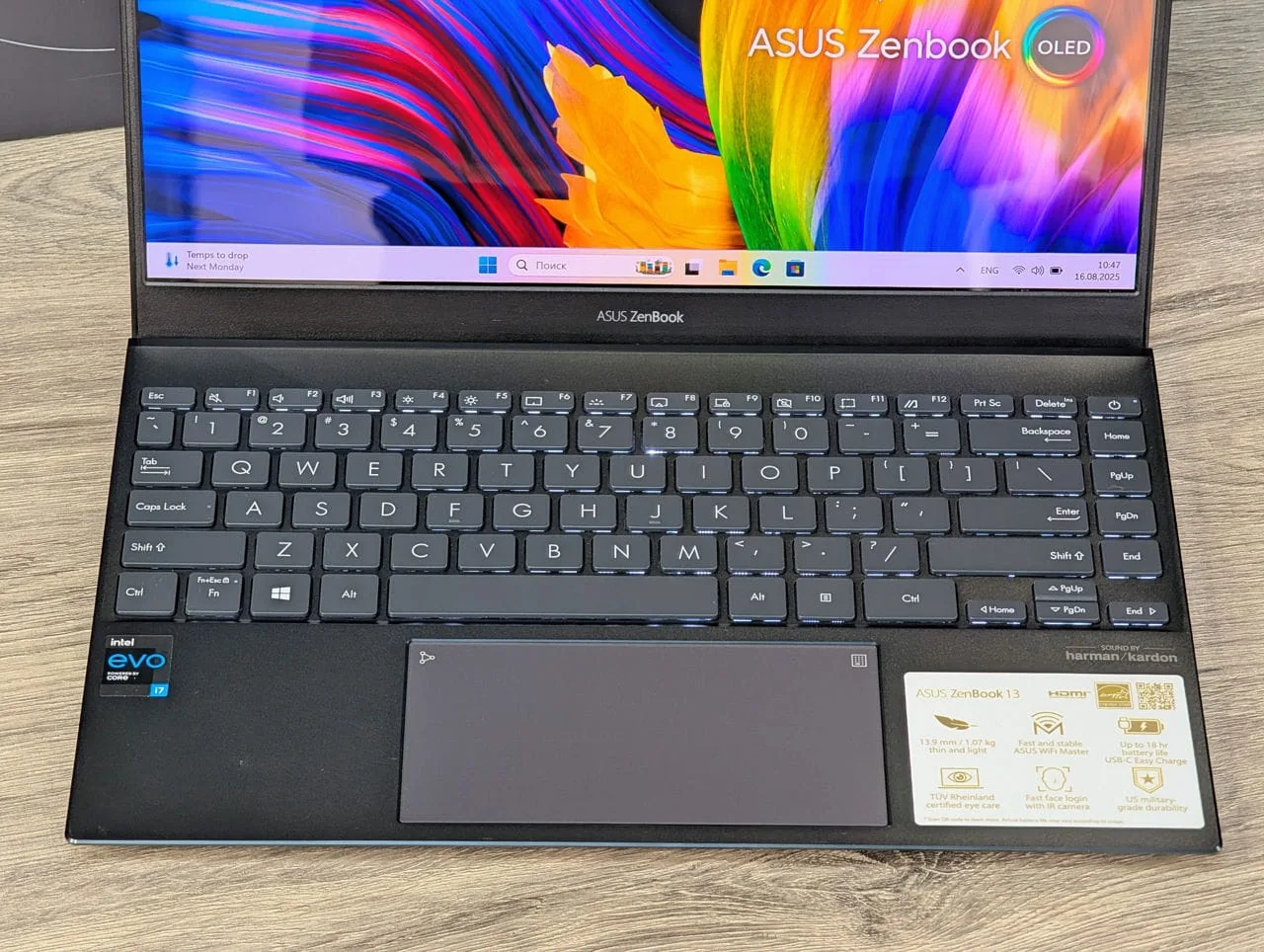 Новый ! Asus ZenBook UX325E | i7 1165G7 | 8GB | 512GB | Intel Iris | 13.3″ IPS — миниатюра 6