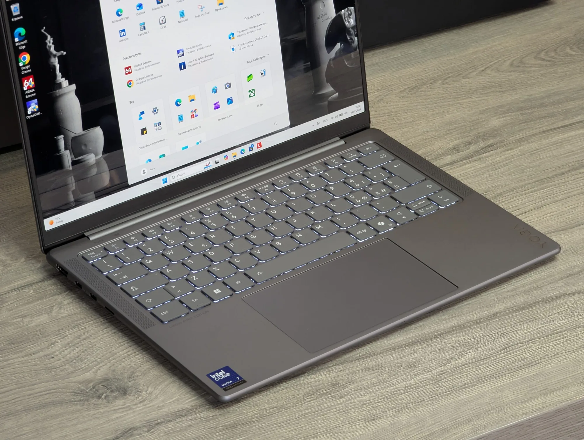 Nou! Lenovo Yoga Slim 7i Aura Edition | Ultra 7 258V | 32GB | 1TB | Intel Arc | 14 inch — miniatură 13