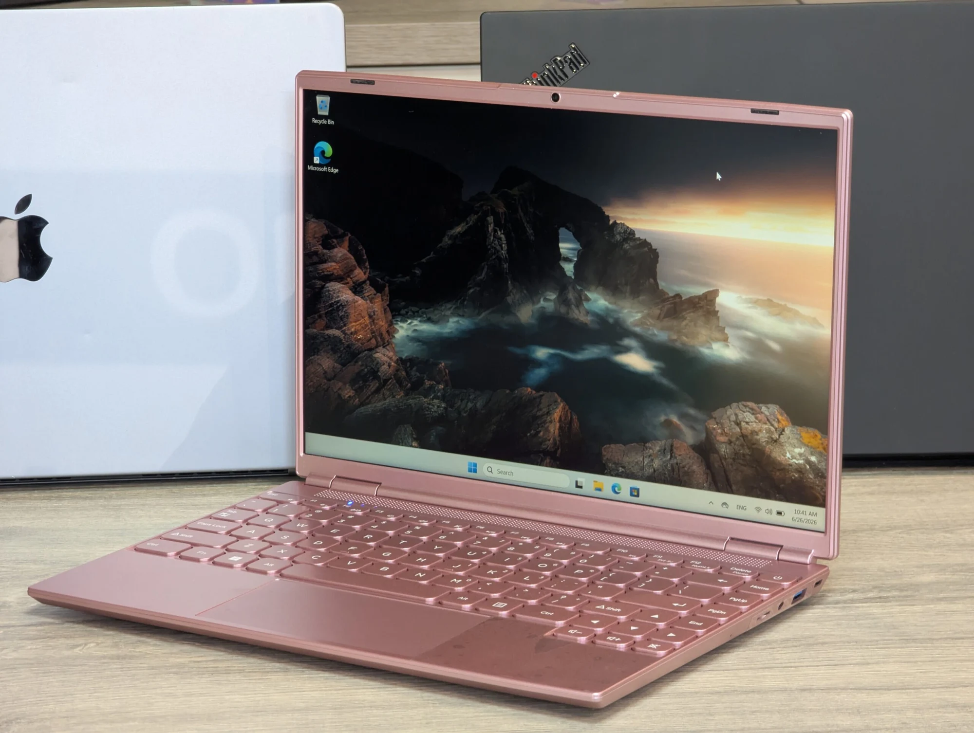 Nou! Aocwei A7 Rose Gold | Intel Celeron N5095 | 8GB | 256GB SSD | Intel UHD | 14.1″ Full HD — miniatură 3