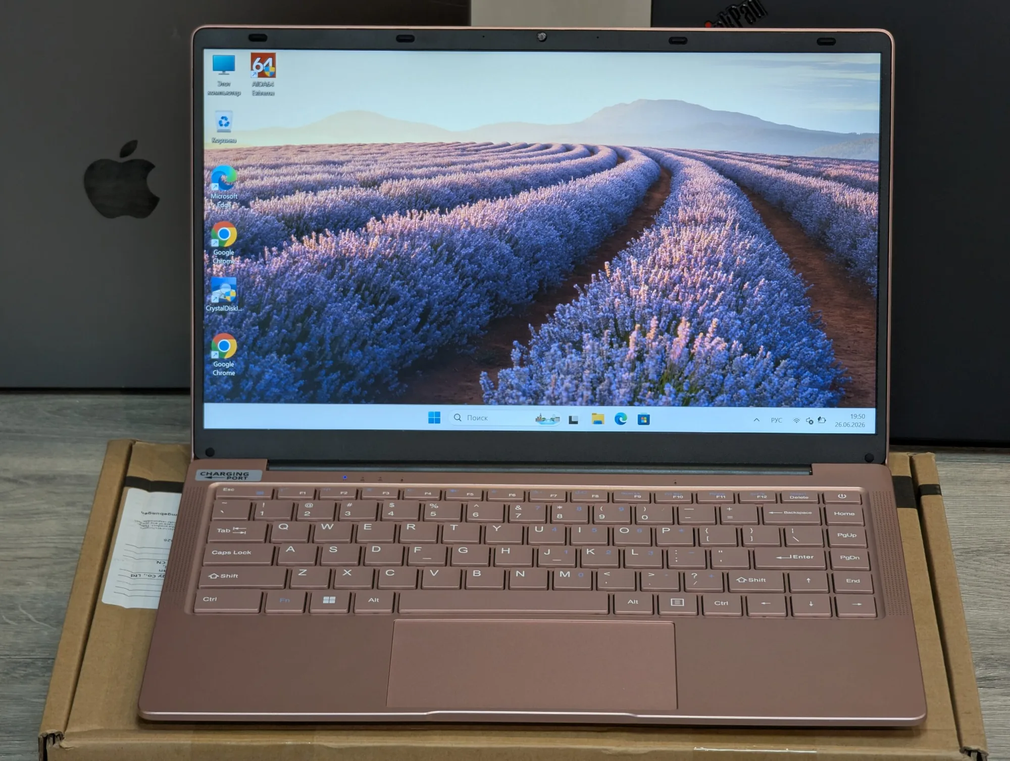 Новый! Rose Gold Laptop | Intel Celeron J4105 | 8GB | 128GB LiteOn | Intel UHD 600 | 15.6″ FHD — вид 2